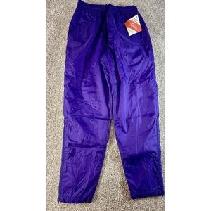 Tonix Windbreaker Track Pants Nylon Baggy Purple Lined Unisex Medium M 1990s 90s